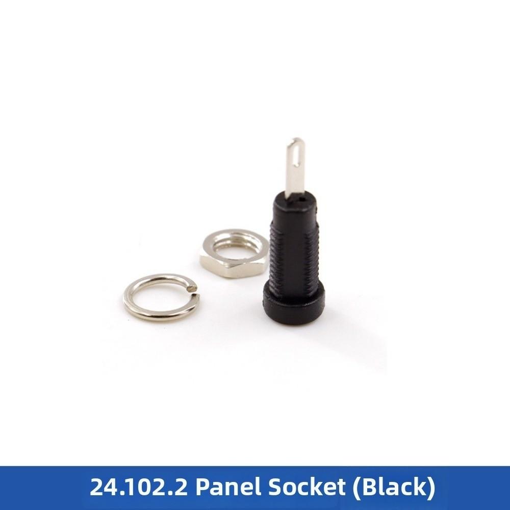 6pcs 24*7.3mm Banana Socket 2mm Terminal Test Hole DIY Parts Jack Electrical Connector