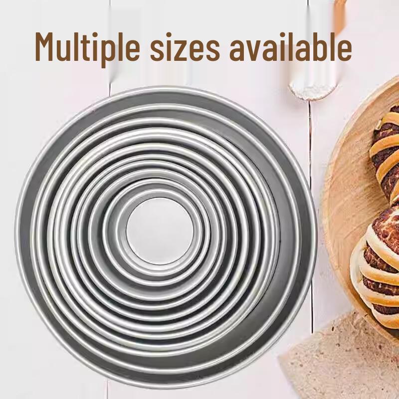 Muke Anodized Carbon Steel Round Cake Pan with Removable Bottom