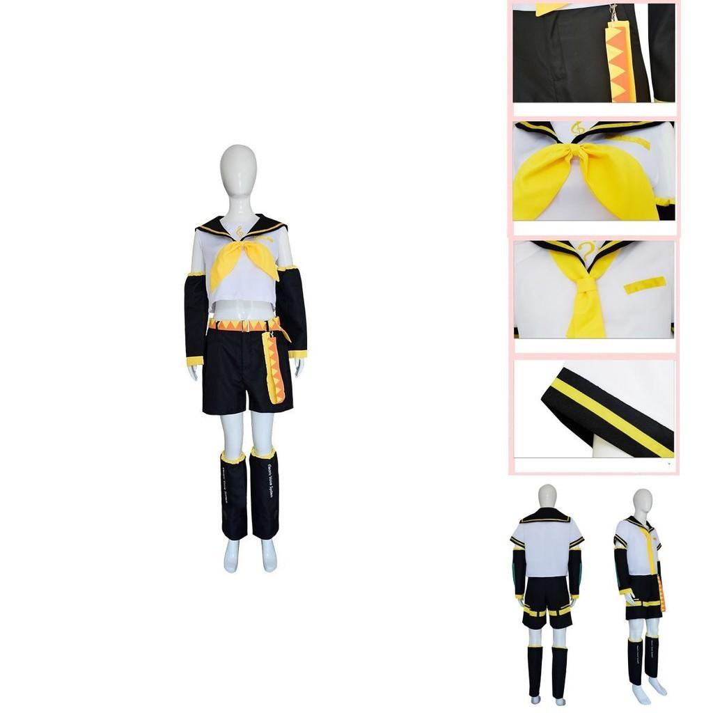 Cadılar Bayramı ve Kostüm Partisi İçin Kagamine Rin/len Cosplay Kostümü