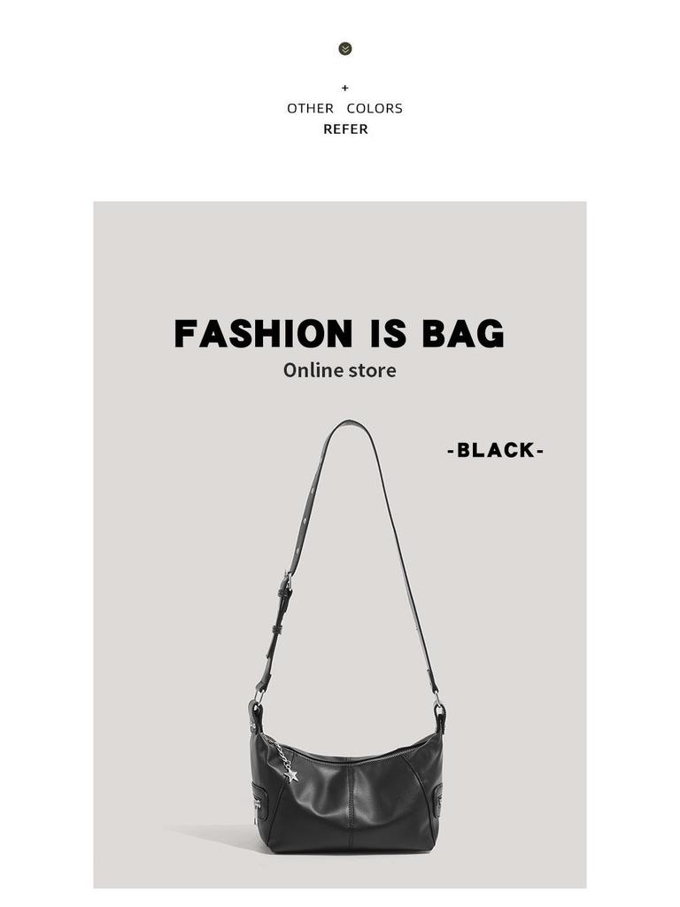 2025 Punk Style Underarm Motorcycle Crossbody Bag for Spicy Girls