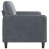 Vidaxl 2-Seater Sofa, Dark Grey, 140 Cm, Upholstered In Velvet