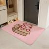 character G-Gloomy Floor Mat Flannel Door Mat Non-Slip Absorbent Washable Indoor Home Rug