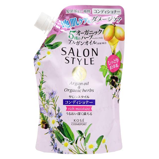 

Kose - Salon Style Argan Oil & Organic Herbs Conditioner Rich Moisture 360ml Refill