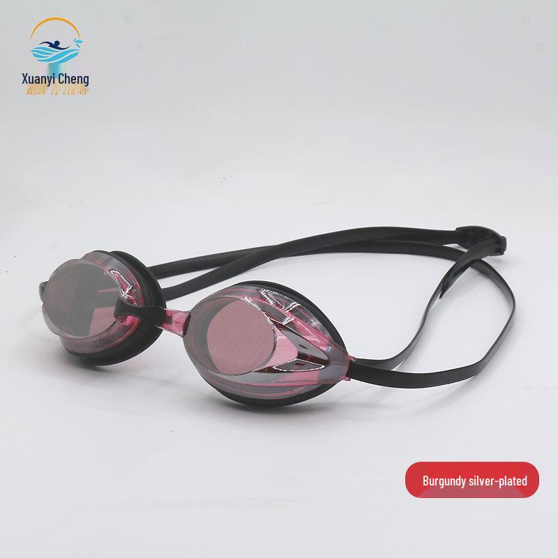 Occhialini da Nuoto da Gara Professionali HD Antiappannamento Unisex con Logo Stampabile