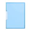 New Color Transparent Folder Side Opening Buckle A4 Information Test Paper Storage Portable Office Folder Swing Rod Clip PP File