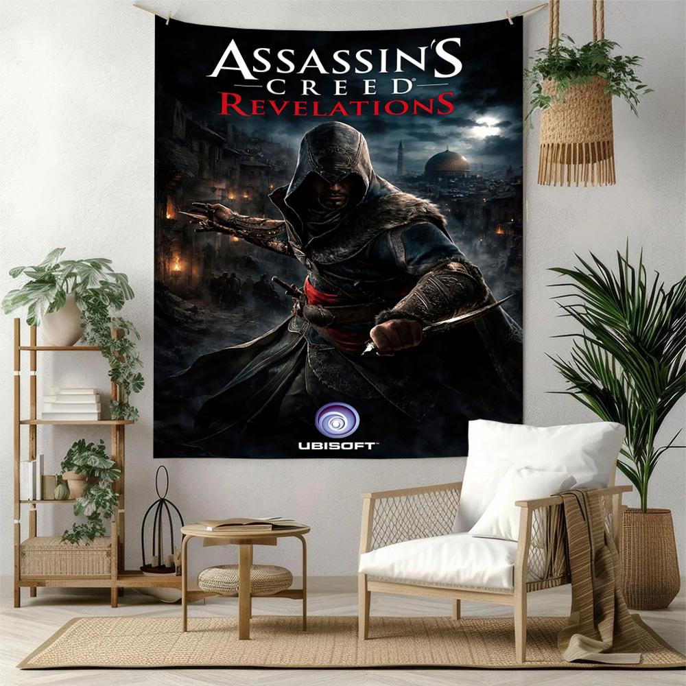 Assassin's Style Wanddeko Wandteppich Kunst Für Haustier-Gedenken Geburtstag Hochzeitsparty Kulisse Familiengeschenk