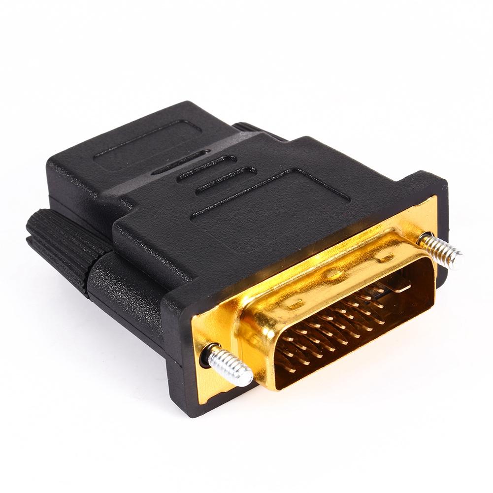 DVI 24 + 1 Stecker auf HDMI Buchse PC Kabel Adapter Konverter Für Digital HDTV LCD