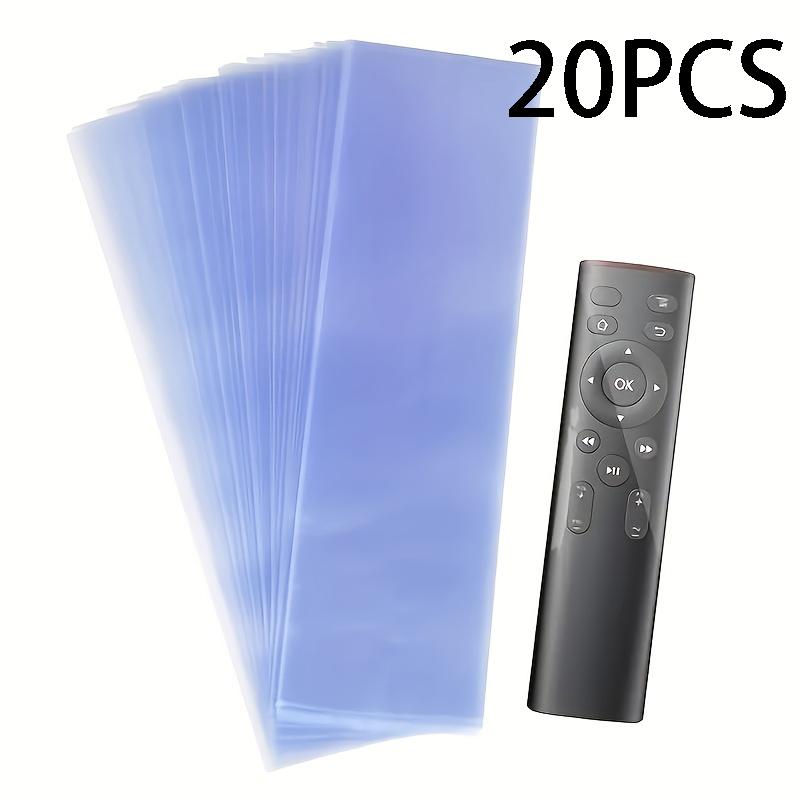 

20/50Pcs Clear Heat Shrink Bags for TV and Remote Control, Waterproof Dustproof Protective Sleeve with Heat-Sealed Design