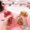 Luminous Crystal Squeeze Grape Ball Toy with Colored Beads - 6CM Venting Stress Reliever