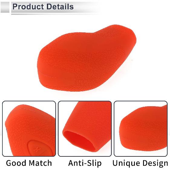 Gear Shift Knob Cover Anti-slip Stick Shifting Handle Protector Silicone 1 Pc for Ford Focus 2012-2018 Red