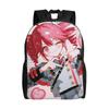 Cartoon Kasane Teto Rucksack für Männer Frauen Teenager High School Arbeits-Tagesrucksack Laptop Computer Leinwandtaschen Sport
