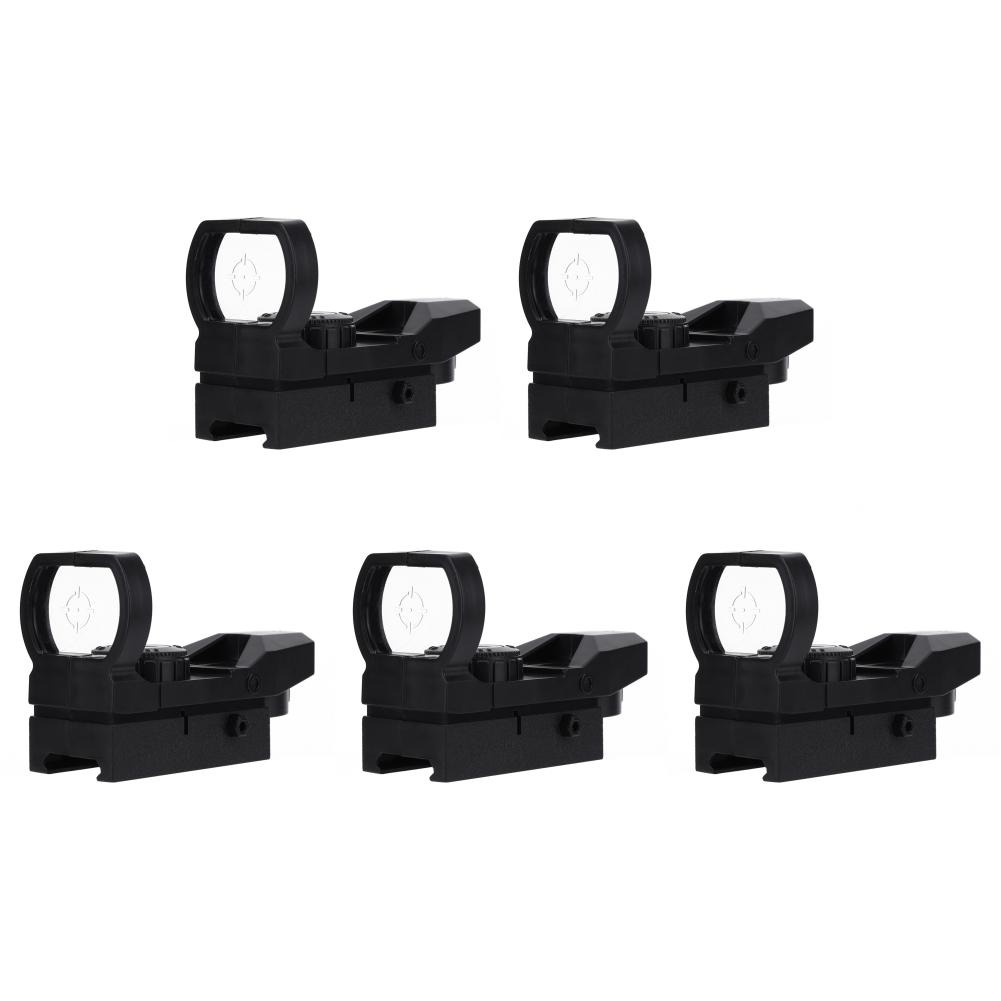 3/5Pcs Holographic Rifle Scope Green Dot Sight Scope Compact Sights for 20mm Rail Mount Rifles