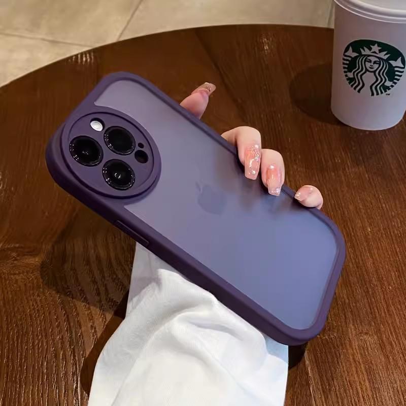 Suitable for Apple 15, Round Lens Phone Case, Matte IPhone14proMax, Skin Feel 13, Anti-drop Protective Case 12