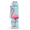 1PC Pink Flamingo Bird 750ml Color Plastic Sports Water Bottle Leakproof Flip Straw Lid Suitable for Sports Office Home Use