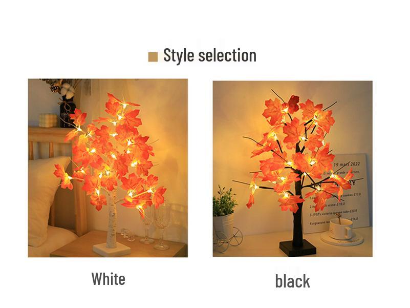 Best-Selling LED Maple Leaf Tree Light: Thanksgiving Table and Room Decor