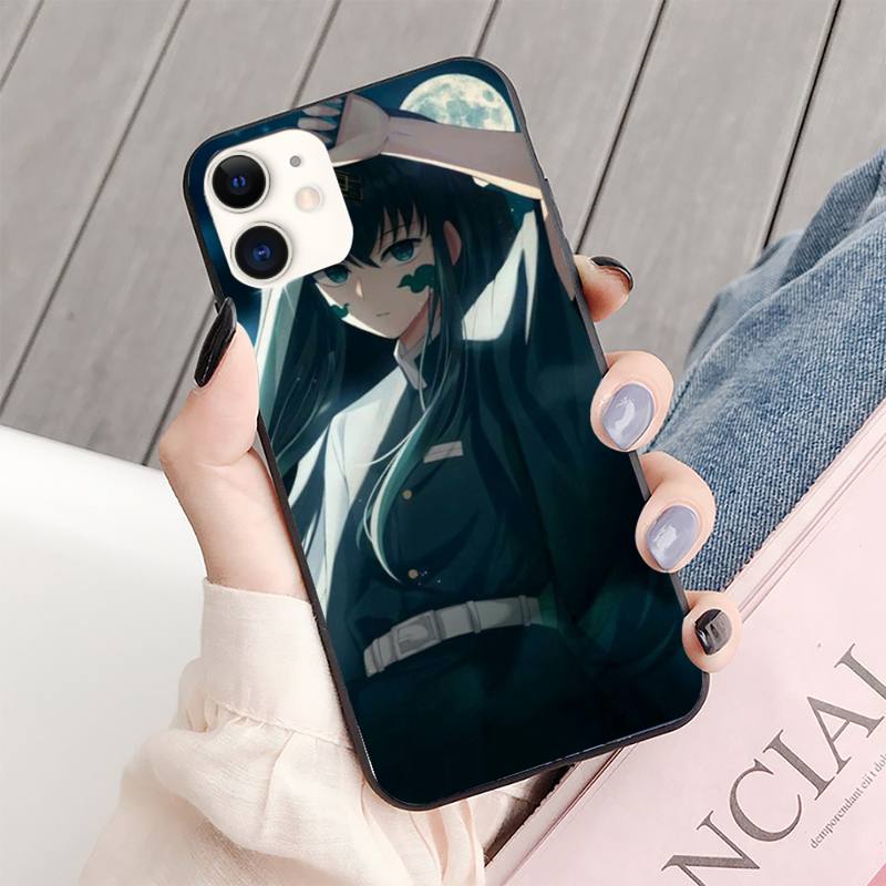 Muichiro Tokito Kimetsu No Yaiba Phone Case for Iphone 13 11 12 13 Mini Pro XS MAX 8 7 6 6S Plus X 5S SE 2020 XR Cover