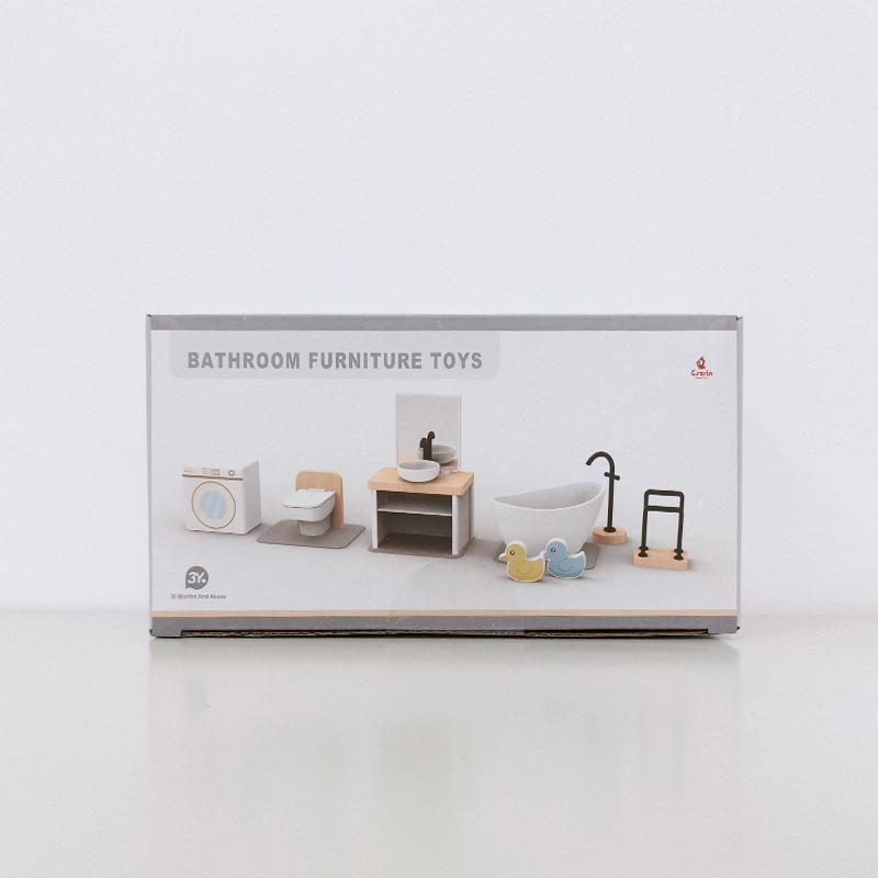 Mini Dollhouse Kitchen Set: Simulation Furniture & Food Play Scene for Kids