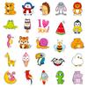 50 Cute Animals Fresh and Fashionable Suitcase Water Cup Notebook Cute Wind Waterproof Stickers