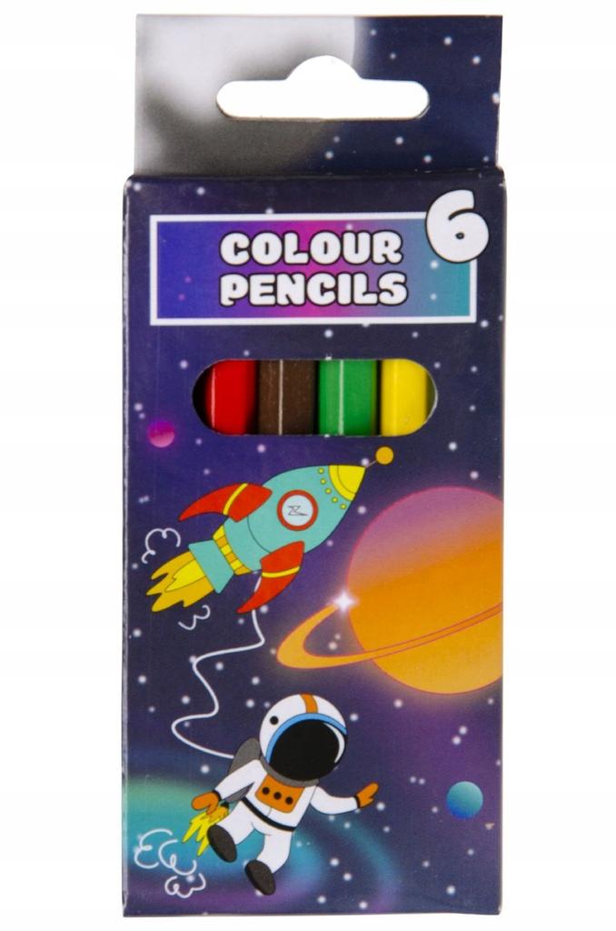 Mini Cosmos Wooden Crayons 6 Pieces