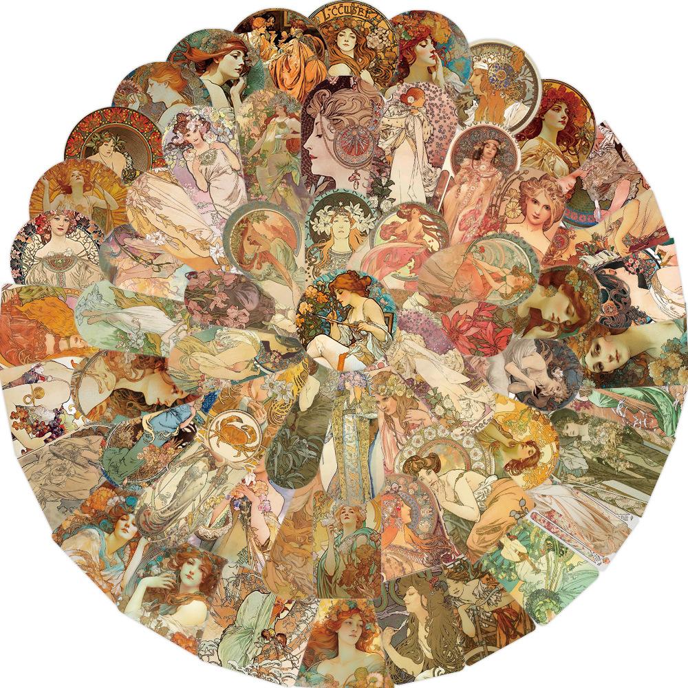 

60 Ретро Европейских и Американских Литературных Наклеек-Руководств Украшают Гитару, Блокнот, Чехол для Мобильного Телефона, Чемодан, DIY, Водонепроницаемые