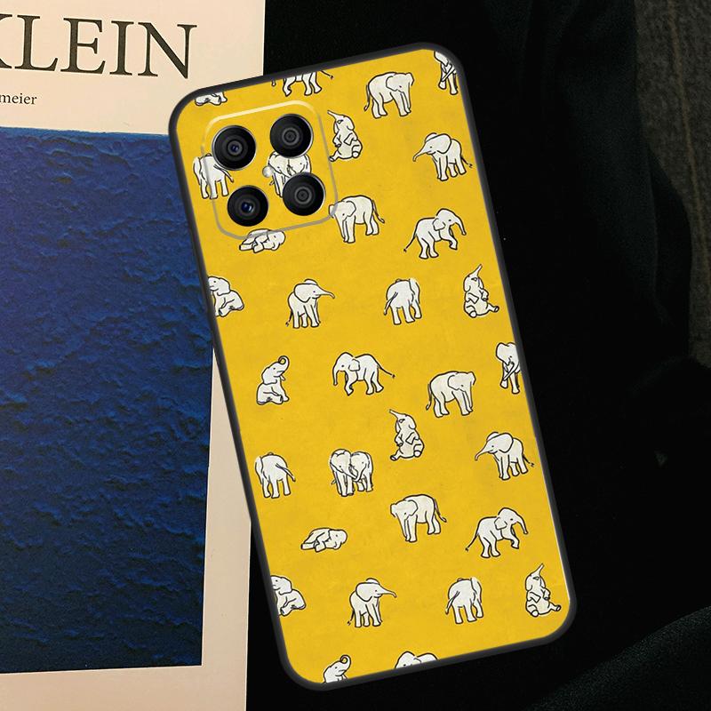 Cute Baby Elephant Case For Honor X8b X9b X9a X8a X8 X9 X9c 50 70 90 Lite Honor 200 Lite Magic 5 6 7 Pro Cover