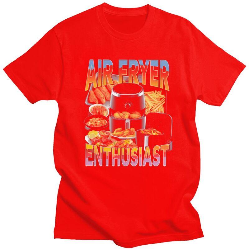 Air Fryer Meme Funny Cooking Design T Shirt Unisex Short Sleeves Awesome Tee Shirt Summer Style Loose Fit 100 Cotton Tee Tops