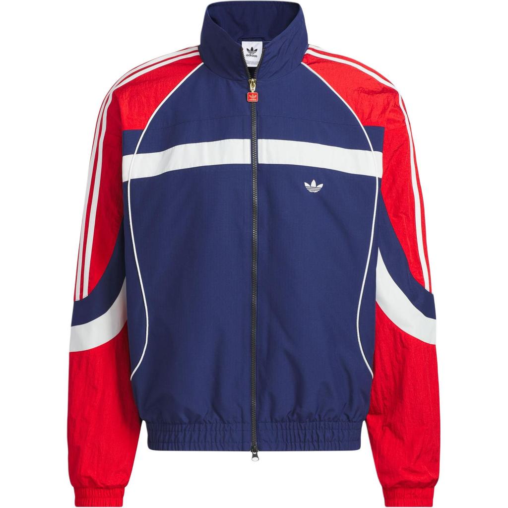 Adidas Originals Year Of The Snake Limited Edition Retro Zip-Up Sports Jacket Men Jackets Dark-Blue Light-Crimson JN3797