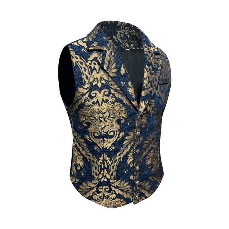 Fashionable New Single-breasted Suit Vest Vest Men's Sleeveless Jacket