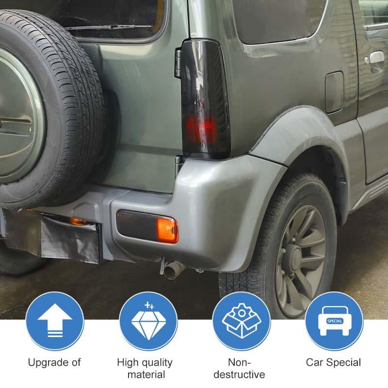 Car Rear Fog Lampshade Cover Lamp Protective Decoration Taillight Cover For Suzuki Jimny 2007-2017 Smocked Black Car Exterior Accessories