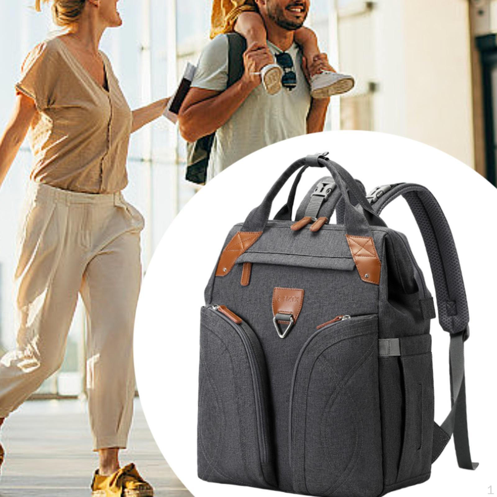 

Сумка для пеленок, рюкзак, многофункциональный, для путешествий, для офиса, походов, для яслей темно-серого