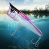 Popper Fishing Lure 90mm 15g Floating Fishing Lure 3D Eyes Artificial Wobbler Swimbait for Freshwater Saltwater Surface Fishing