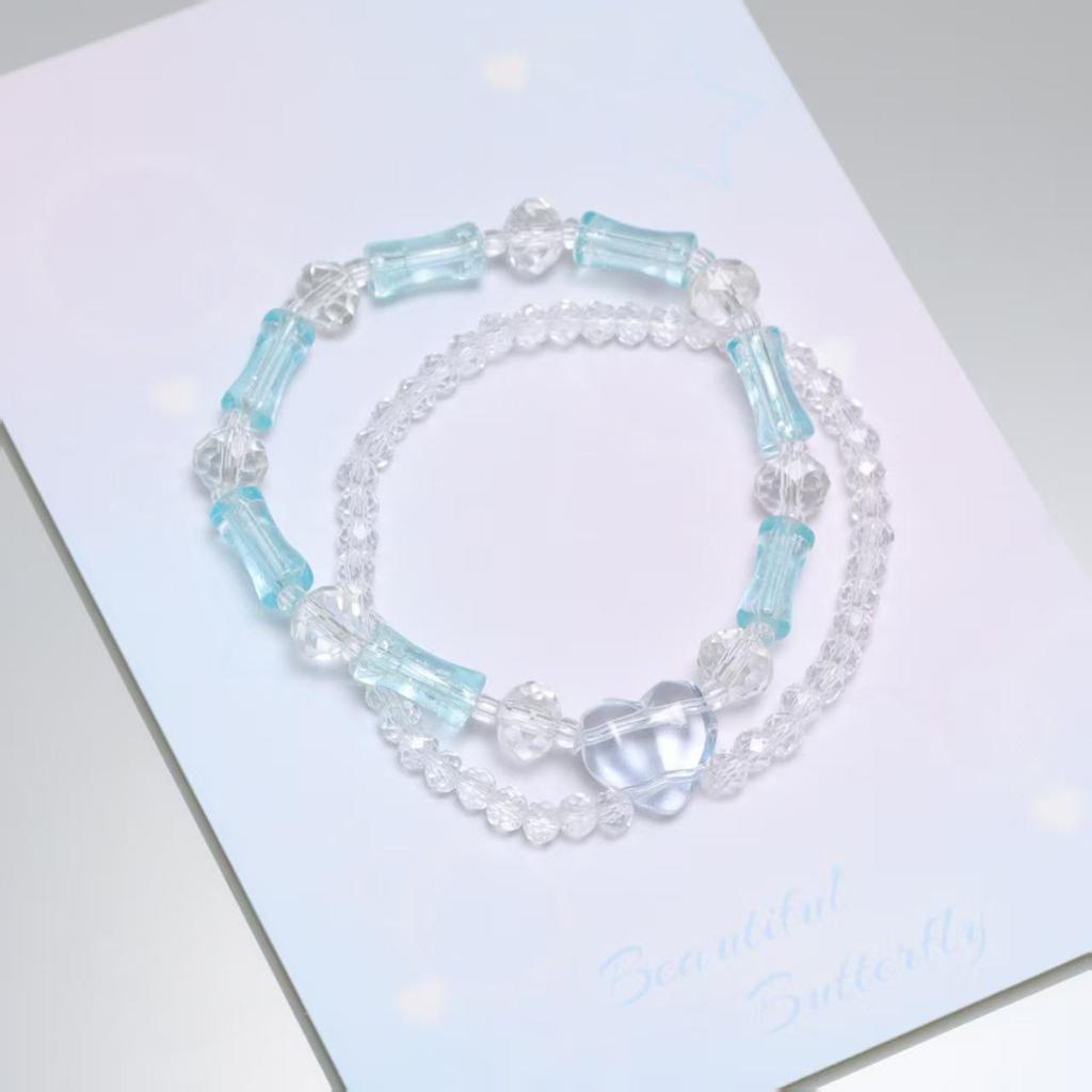 Mori Style Mermaid Crystal Bracelet - Sweet, Versatile Design for Women, Students, and Best Friends.