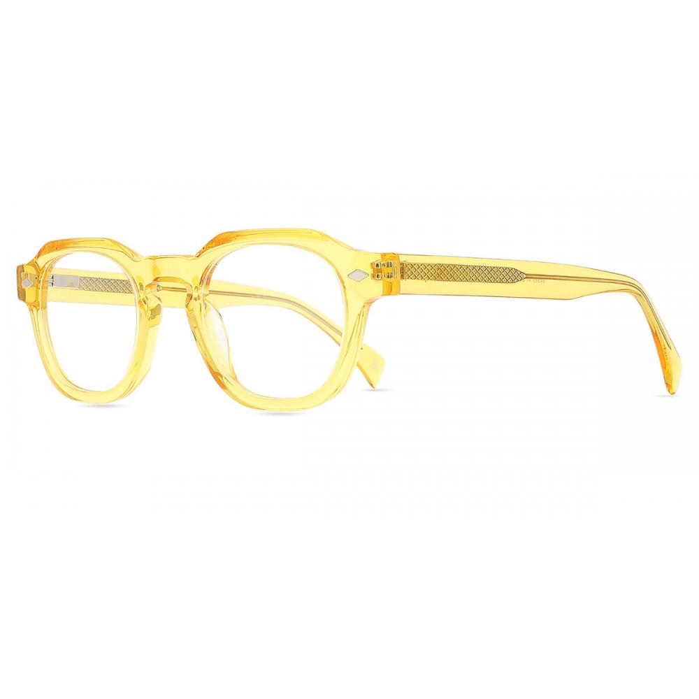 Full Rim Square Transparent Yellow Smartbuy Collection Bahama 94385 C2 Fashion Unisex Eyeglasses