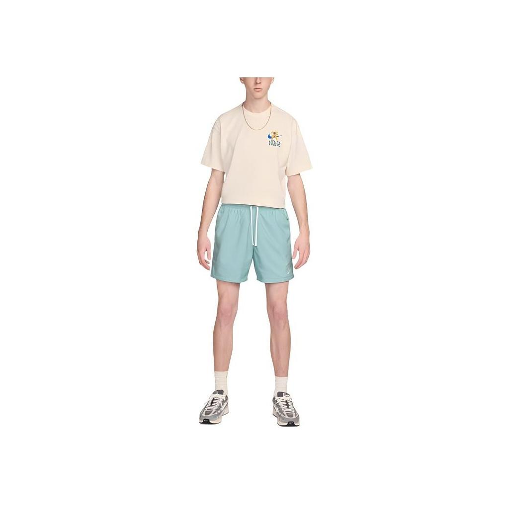 Nike Floral Alphabet Loose Round Neck Comfortable Short-Sleeve Drop Shoulder T-Shirt Men Tops Solid FV3741-901