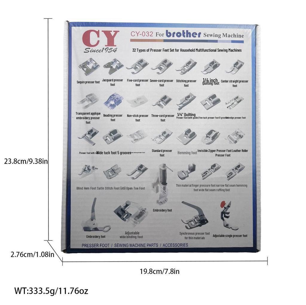 Deluxe Presser Foot Set: 32-62pcs Multifunctional Sewing Accessories for Home Machines