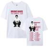 Bruno Mars The Romantic Tour 2026 T-shirt Summer Short Mens Tshirts Streetwear Hip Hop Singer Graphic Print Shirt 100%cotton Couple Matching Outfit