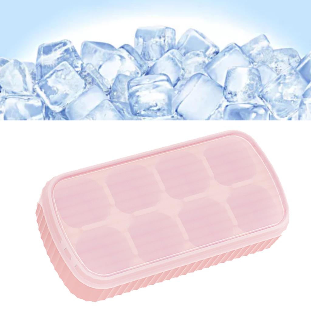 Silicone   Tray Easy Release Flexible 8   Trays  Ice Trays with Removable Lid for   Cocktail Whisky