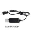 3.7V USB Charging Cable XH2.54 Plug Lithium Battery Charger with Indicator Light for RC Aircraft Helicopter Toys Accessories