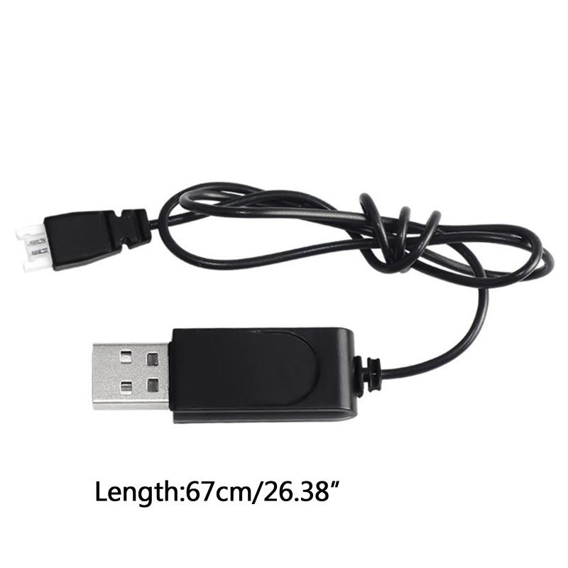 3.7V USB Charging Cable XH2.54 Plug Lithium Battery Charger with Indicator Light for RC Aircraft Helicopter Toys Accessories