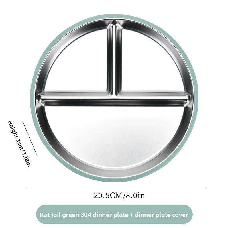 Dziecięcy Pokarm Uzupełniający Odporny na Upadki Izolowany Termicznie Klasy Spożywczej Dzielony Talerz Obiadowy