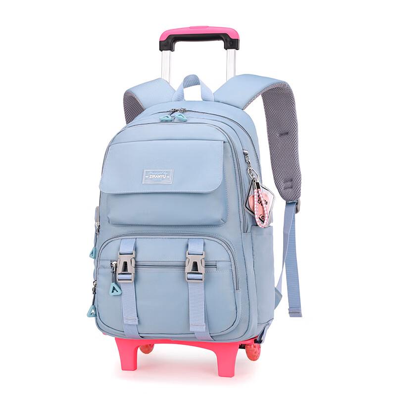 ZIRANYU Lightweight Trolley School Bag for Students