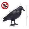 Bird Scarecrow Fake Plastic Crow Black Feathered Crows Bird Repellent for Outdoor Garden Yard
