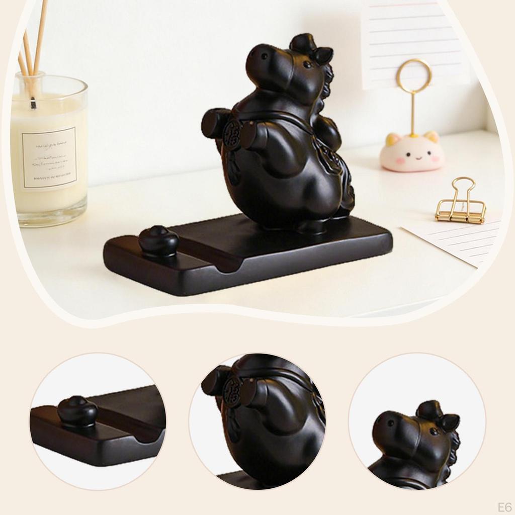 Cardboard Horse Figurine, Sculpture, Tabletop Phone Stand, Desk Ornament, Resin Animal, Suitable for