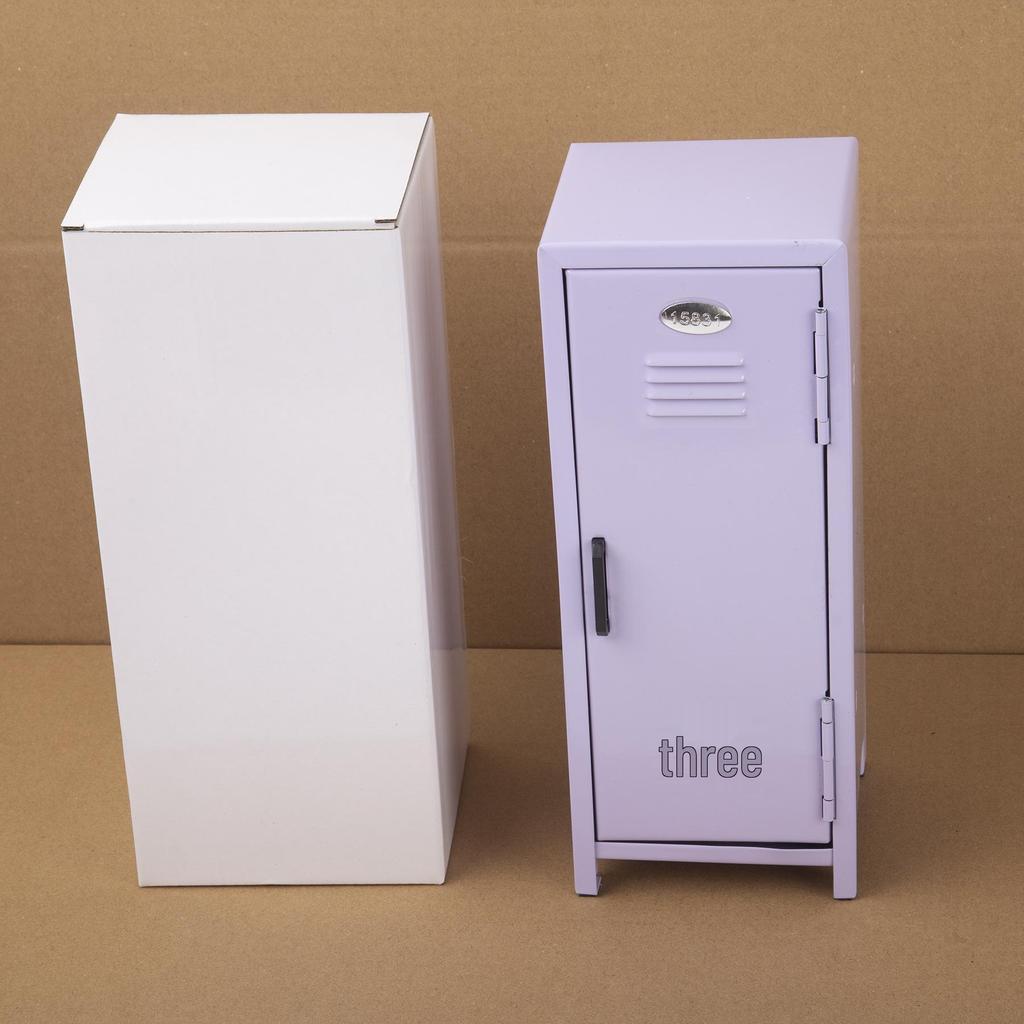 Multi-color Metal Storage Box with Lock - Desktop Cosmetic Organizer & Money Safe