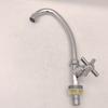 Modern Single Handle Kitchen Faucet Zinc Alloy Tall Standing Sink Tap Home Use