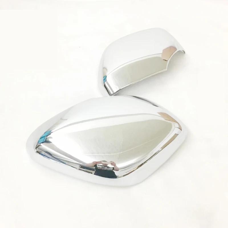 For Infiniti QX80 2013-2018 ABS Chrome and Carbon fibre Car rearview mirror cover Cover Trim Car accessories styling 2pcs