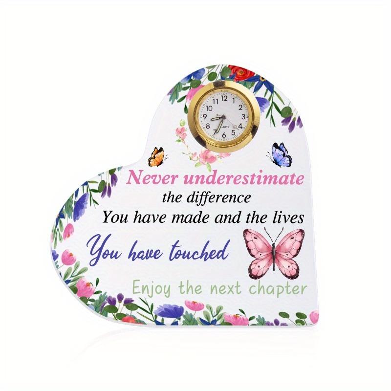 

Heart Shaped Retirement Plaque - Inspirational Gift for Retirees & Leaders чистий