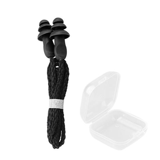 1 Paar weit verbreitete Ohrstöpsel mit Geräuschunterdrückung, dreischichtige Schalldämmung, wasserdicht, kompakte Silikon-Ohrstöpsel, Werkstatt