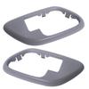 Interior Door Handle Trim Gray Pair Set For Chevy GMC Yukon C3500 C2500 Truck