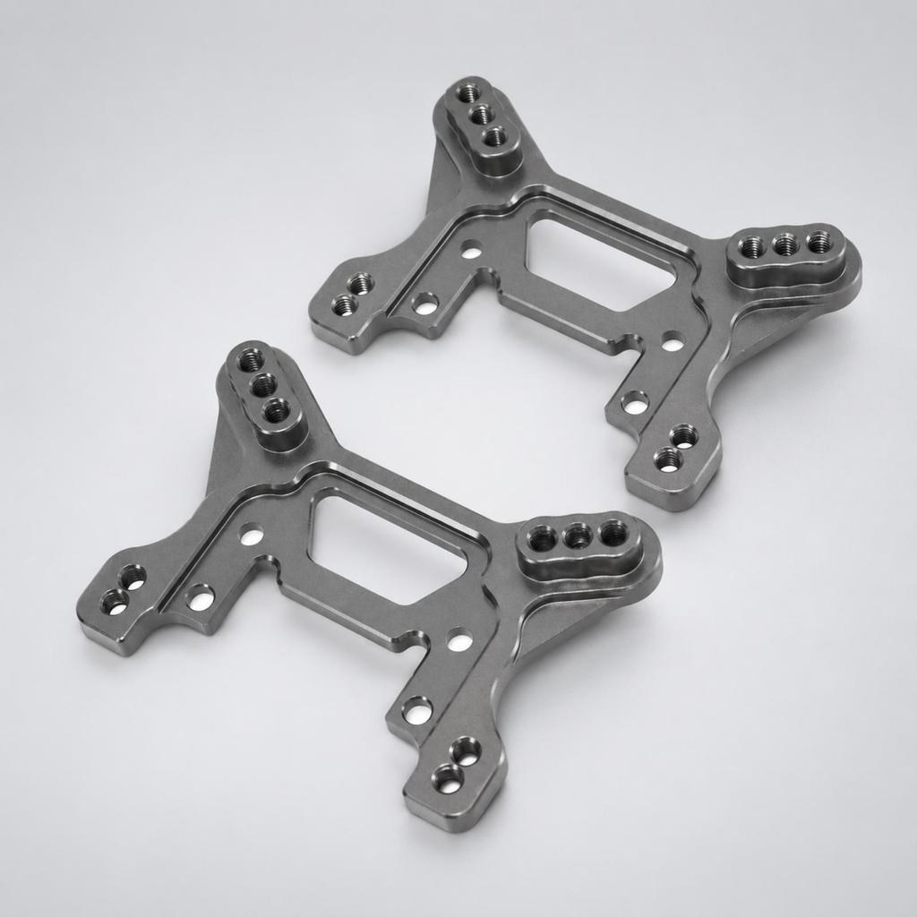 2 Pieces RC Car Shock Mount with Open-Frame Design Alloy Shock-Mounting Bracket